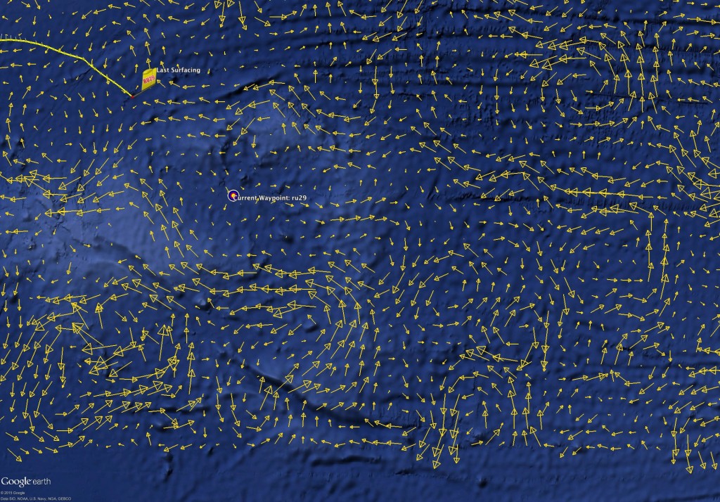 Copernicus Averaged Currents Forecast for August 06, 2015