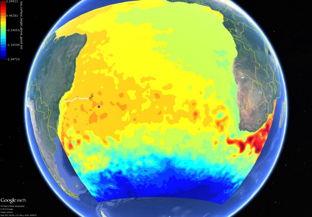 Copernicus Sea Surface Height Forecast July 31
